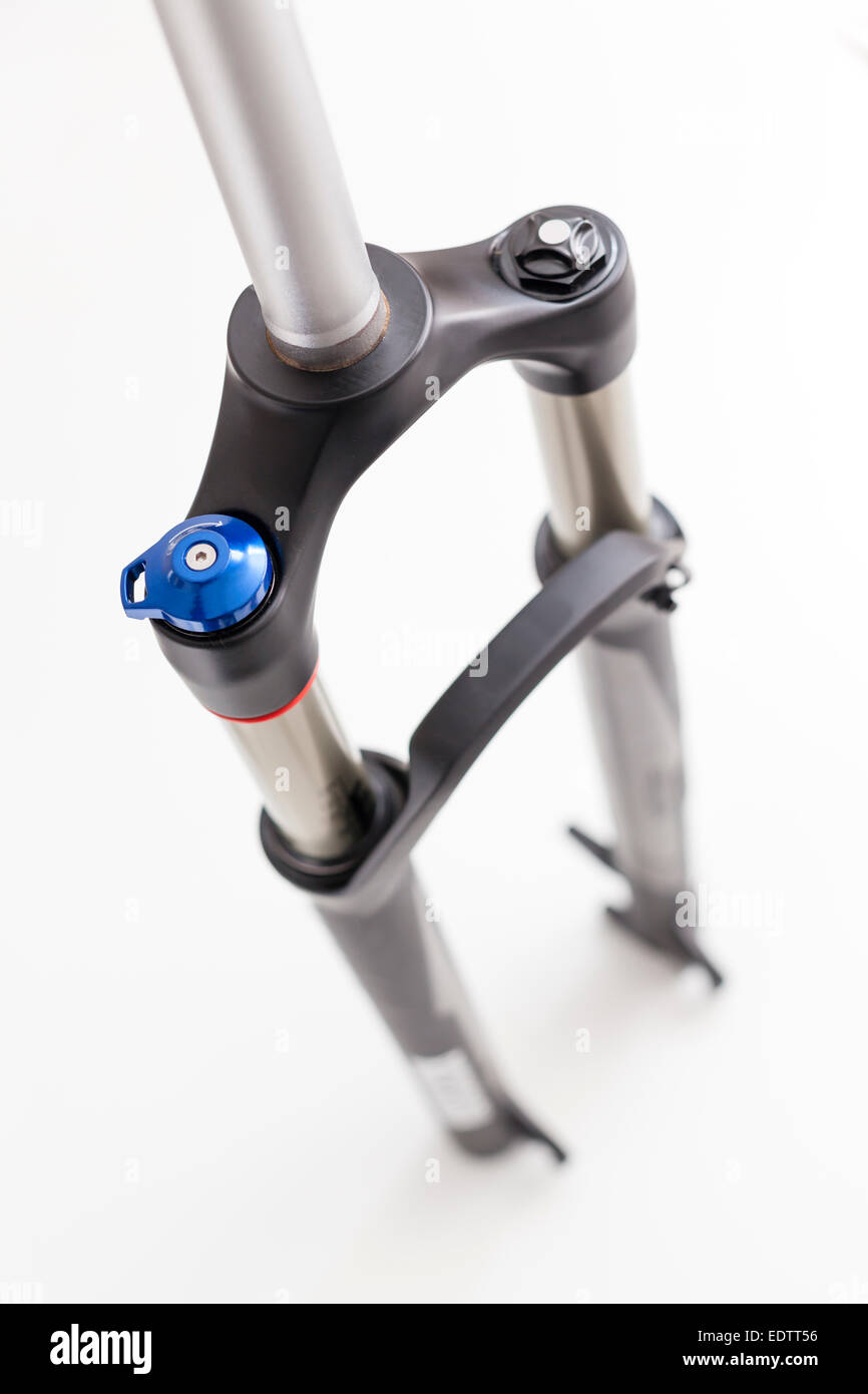 Generic mountain bike suspension fork Stock Photo