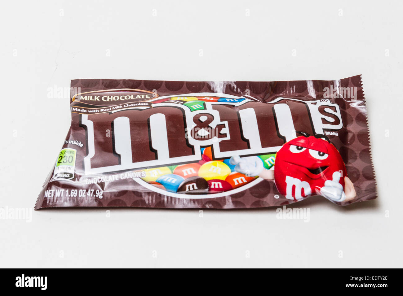 A package of M&M candies Stock Photo