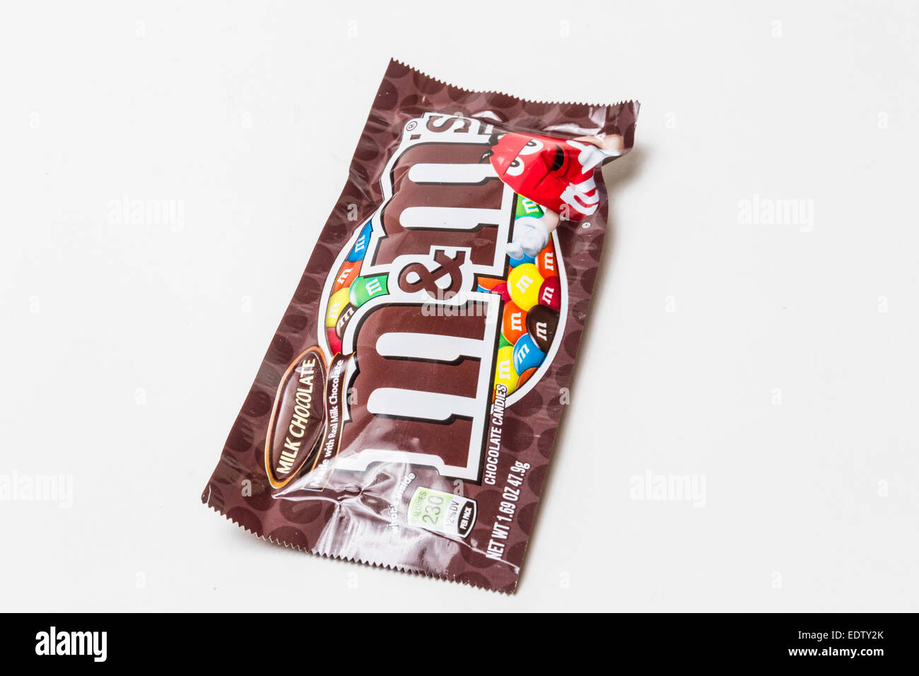 A package of M&M candies Stock Photo