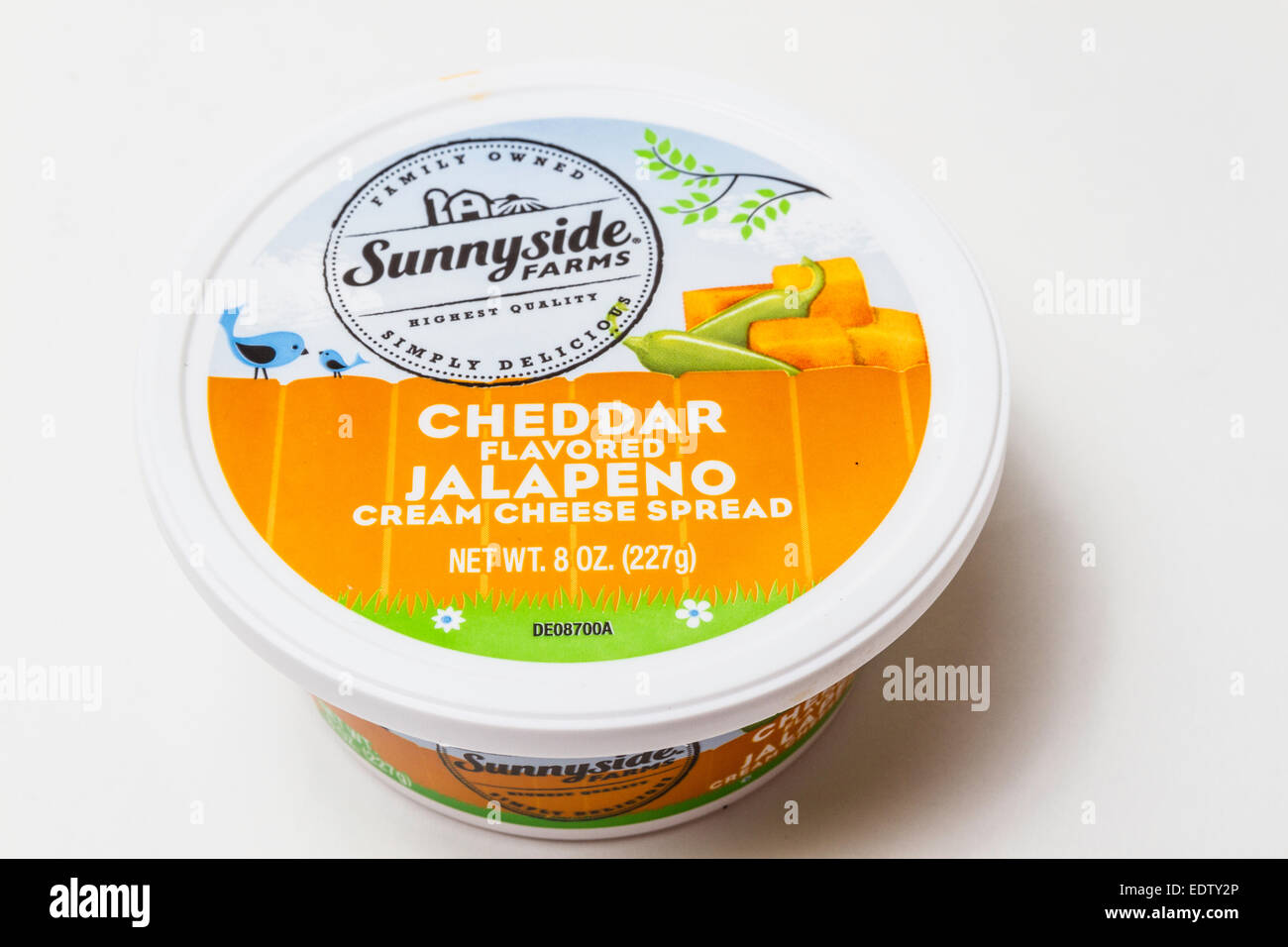 Sunnyside Farms Jalapeno Cheddar cream cheese spread Stock Photo Alamy