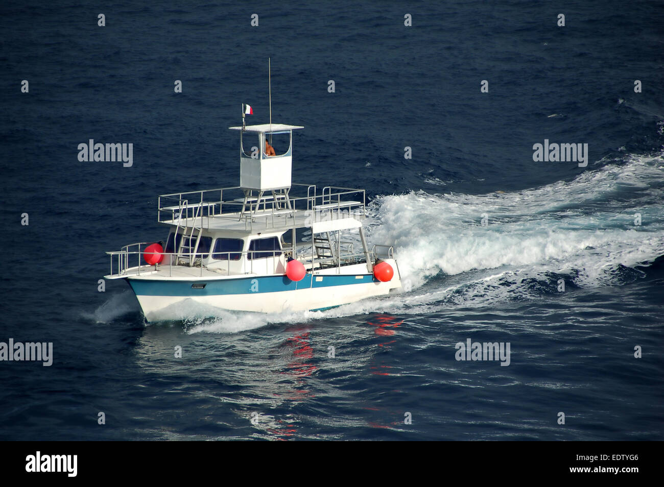 Ferry boat running between Caribbean islands Stock Photo Alamy