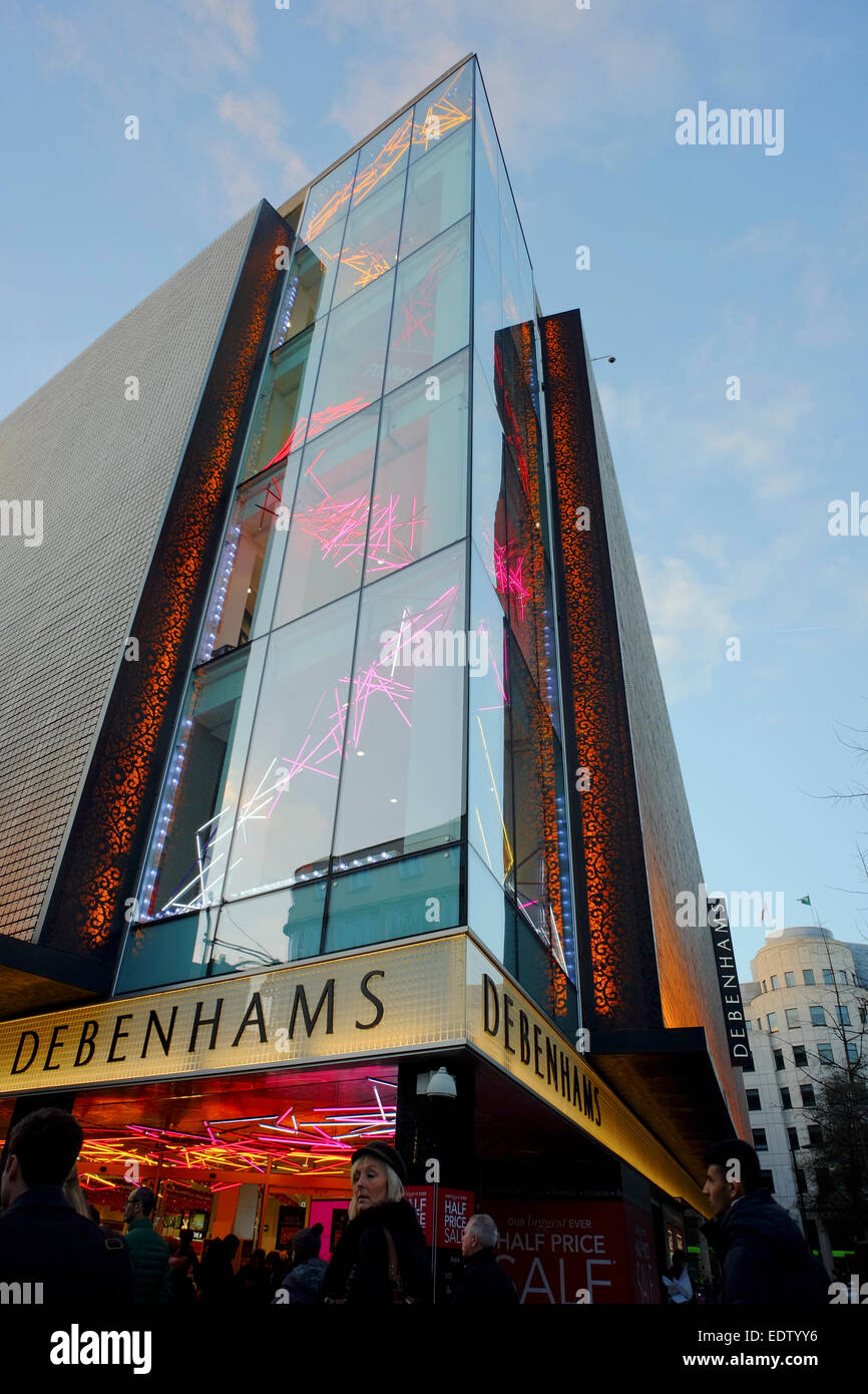 DEBENHAMS Department Store on Oxford Street, London Stock Photo Alamy
