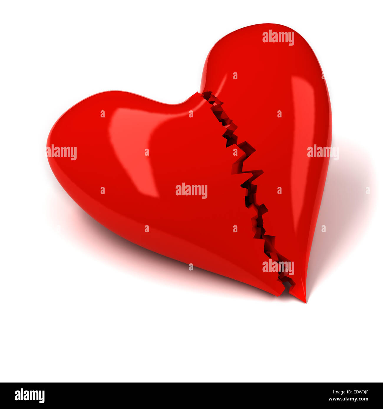 Broken heart Stock Photo