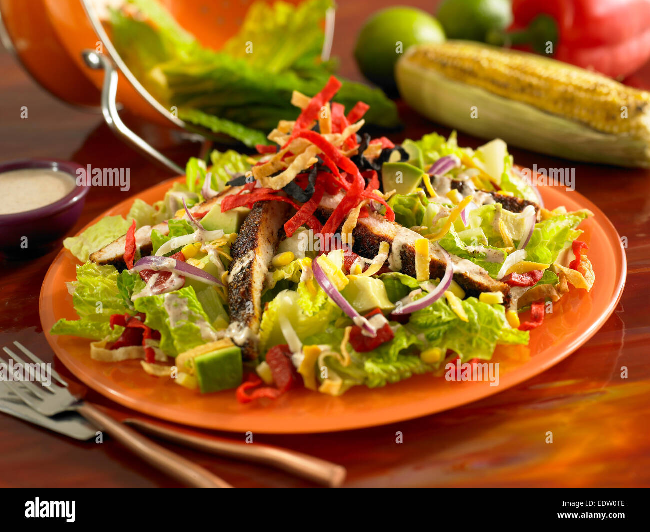 chicken cobb salad Stock Photo