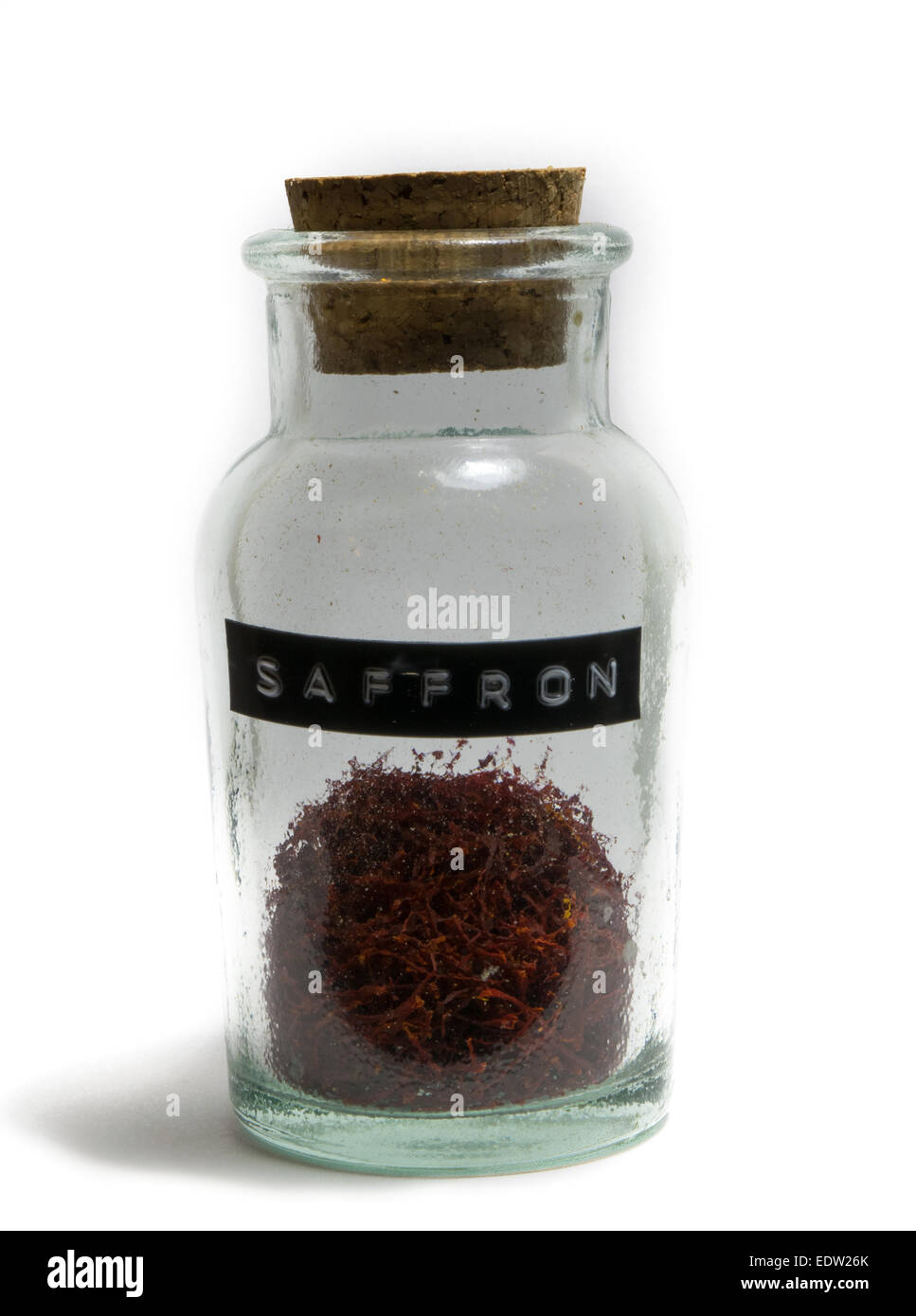 Recycled Glass Spice Jar of Persian Saffron Stock Photo Alamy