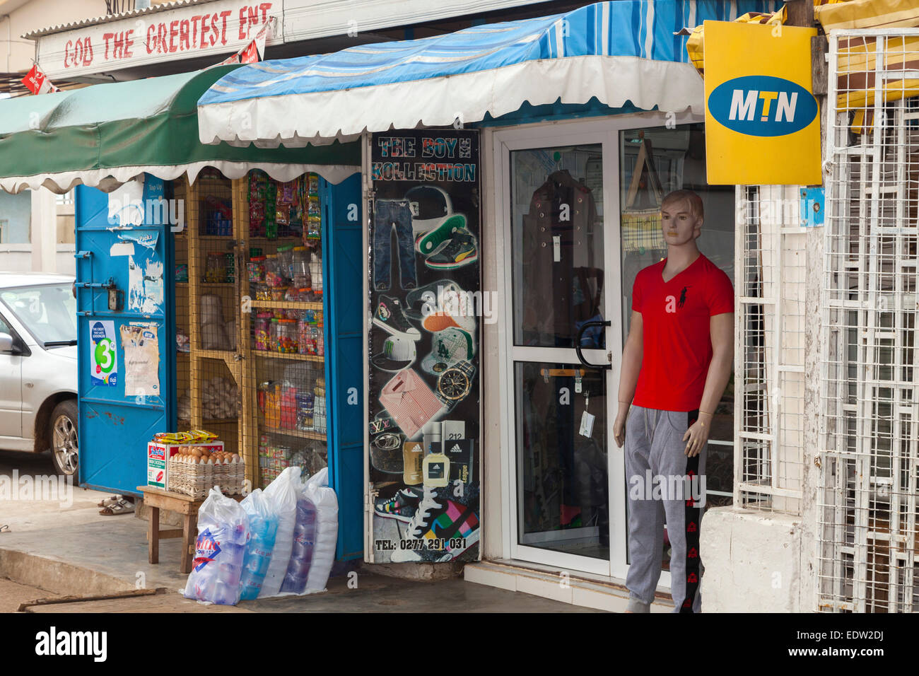 Grocery store, Osu, Accra, Ghana, Africa Stock Photo Alamy
