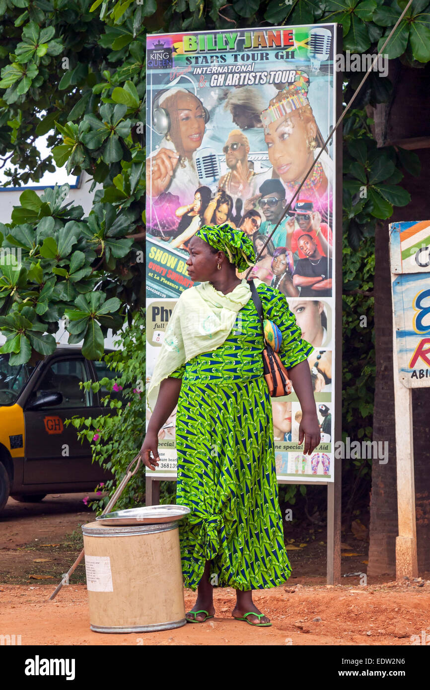 Ghanaian lady, Accra, Ghana, Africa Stock Photo