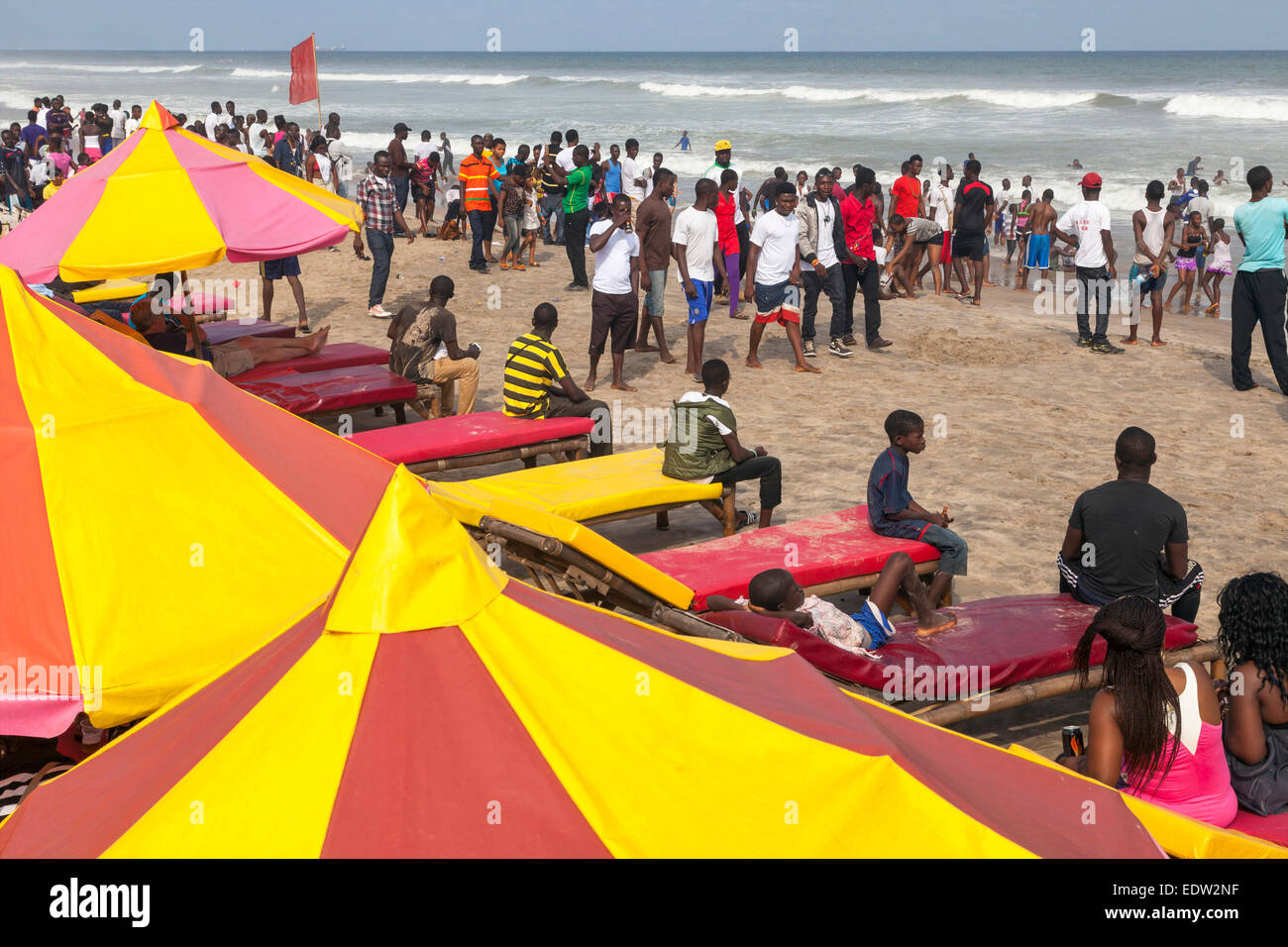 Labadi Beach Accra Ghana Africa Stock Photo Alamy