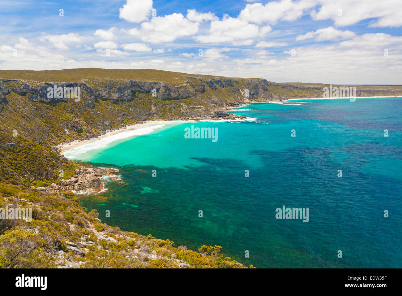 Beautiful bay on Kangaroo Island, South Australia Stock Photo