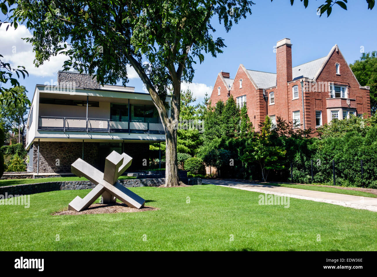 Chicago Illinois South Side South Woodlawn Avenue houses homes Stock