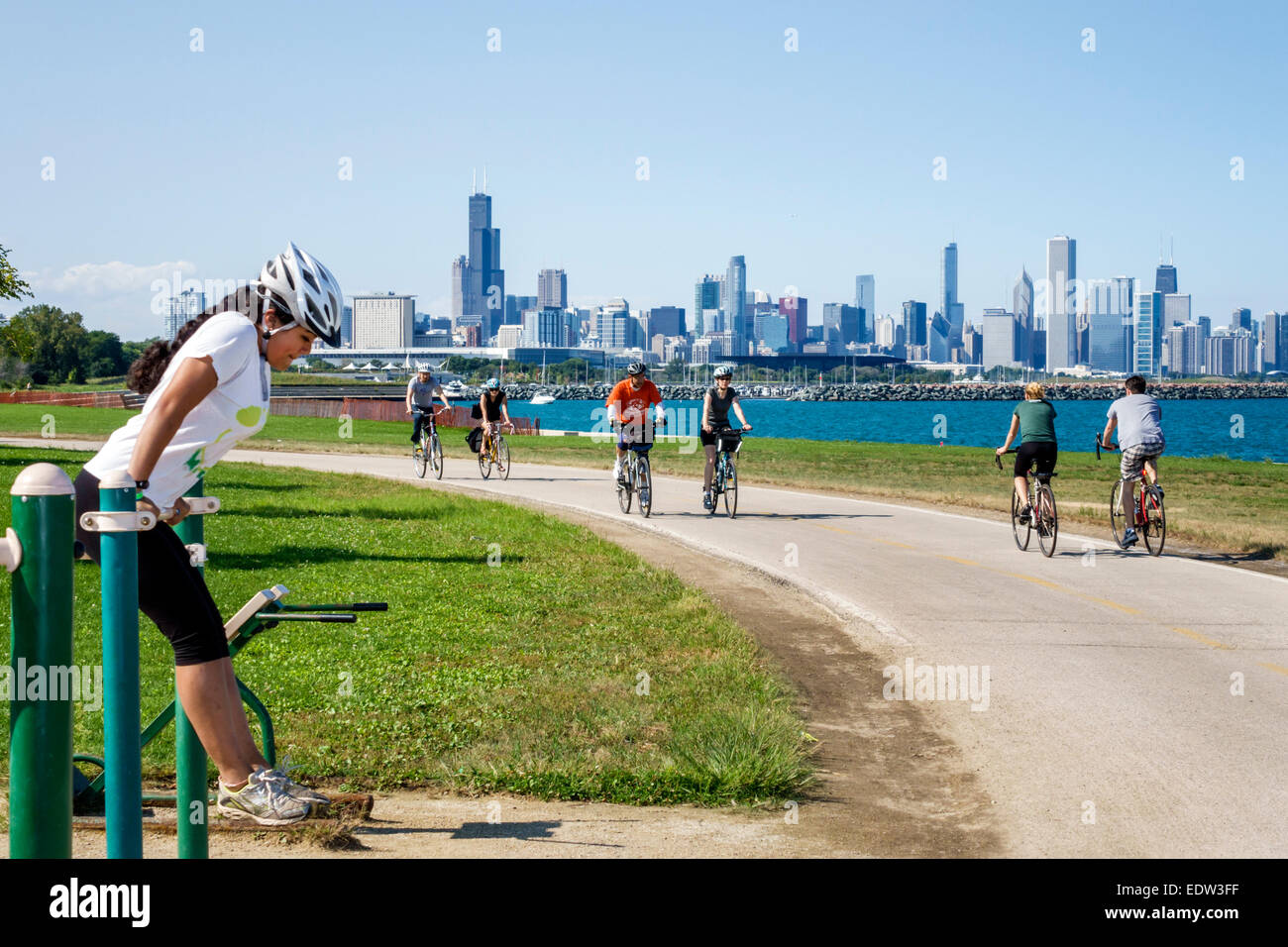 Chicago Illinois,South Side,Lake Michigan,th Street Beach,Lakefront