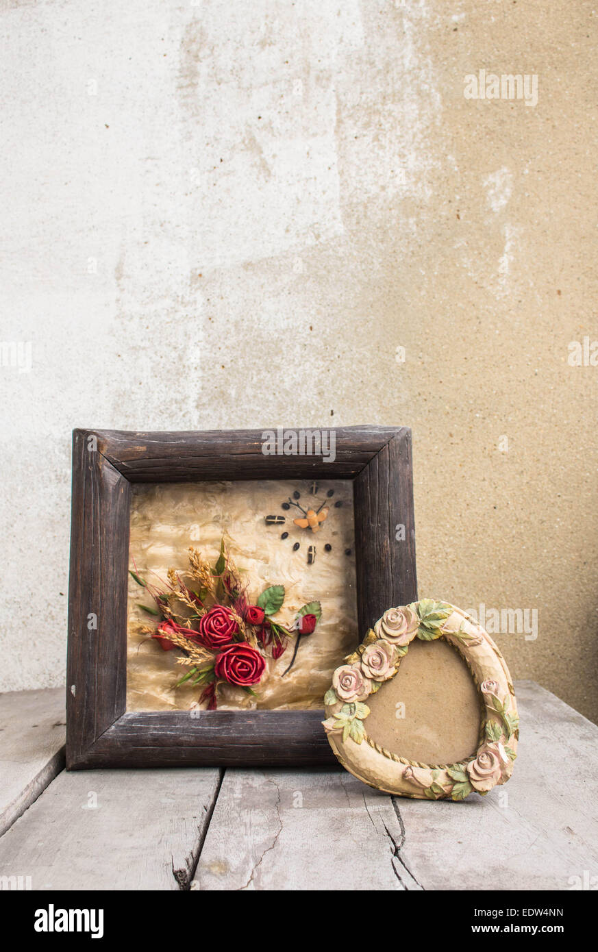 Picture frames on the table Stock Photo Alamy