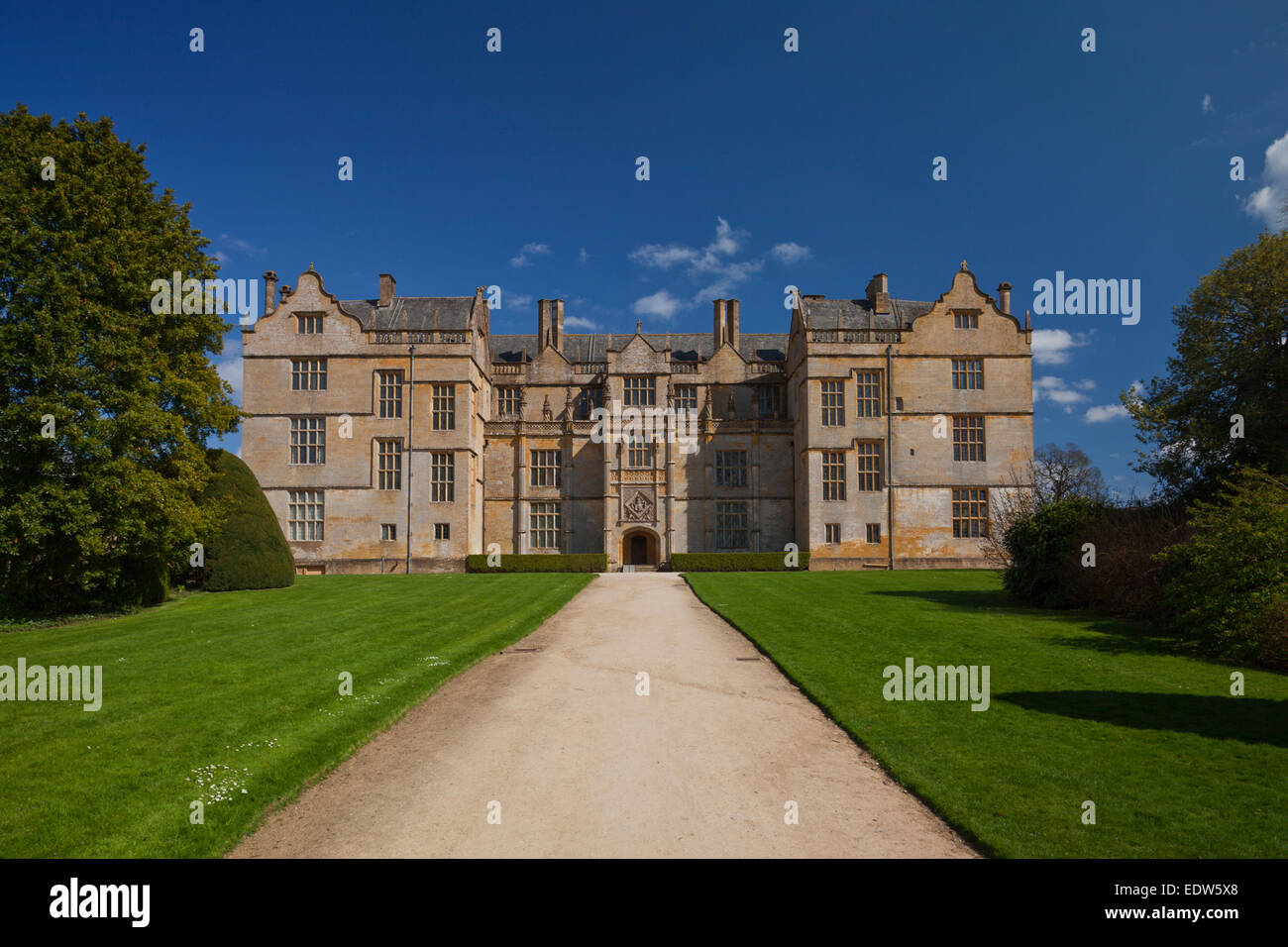 The west front of Montacute House, nr Yeovil, Somerset, England, UK Stock Photo