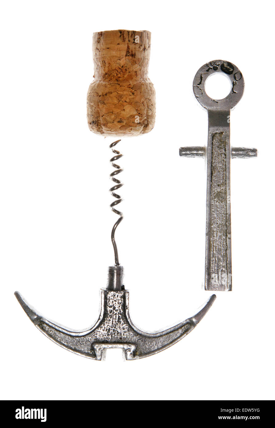 vintage corkscrew anchor Stock Photo Alamy