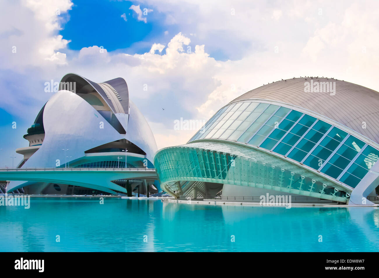 Valencia S City Of Arts And Science Stock Photo Alamy   Valencias City Of Arts And Science EDW8W7 