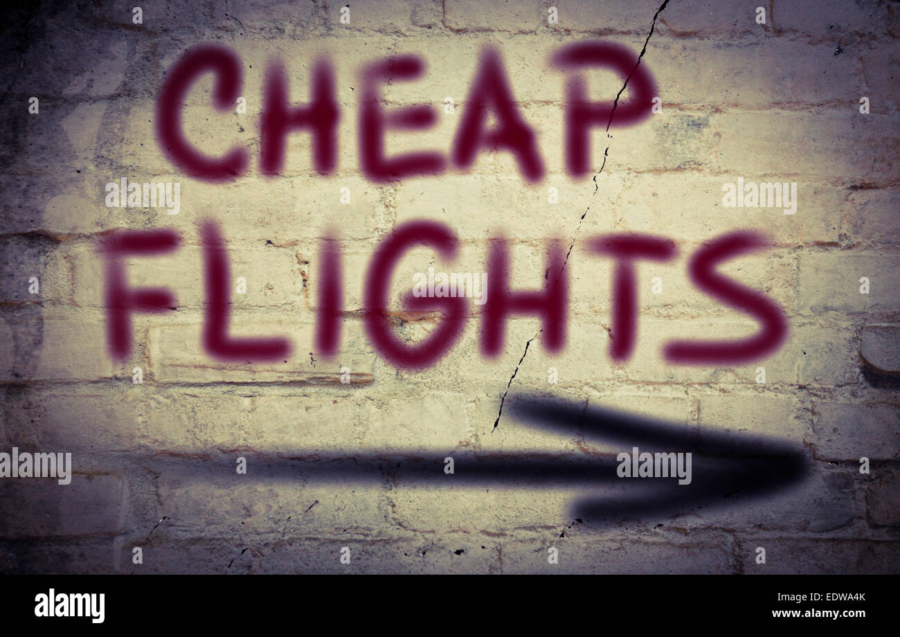 Cheap Flights Concept Stock Photo