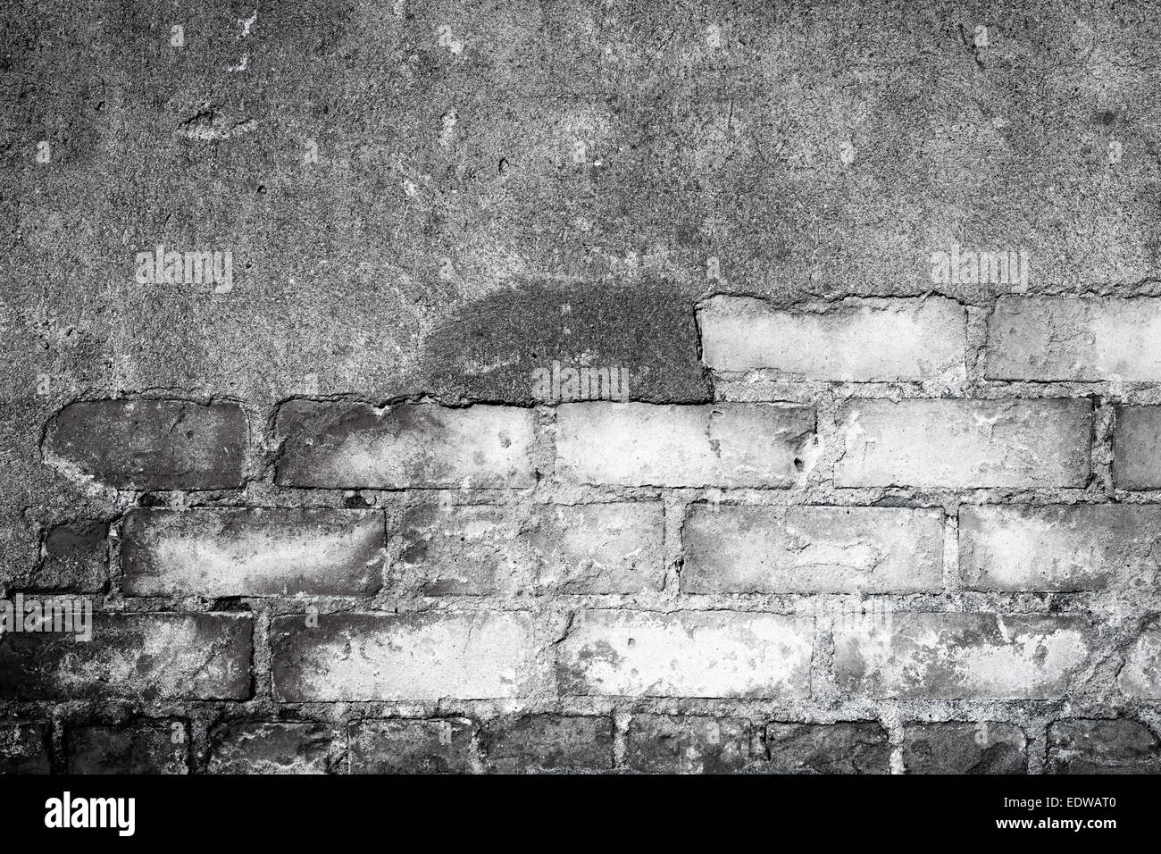 background texture from brick wall with cracked plaster Stock Photo - Alamy