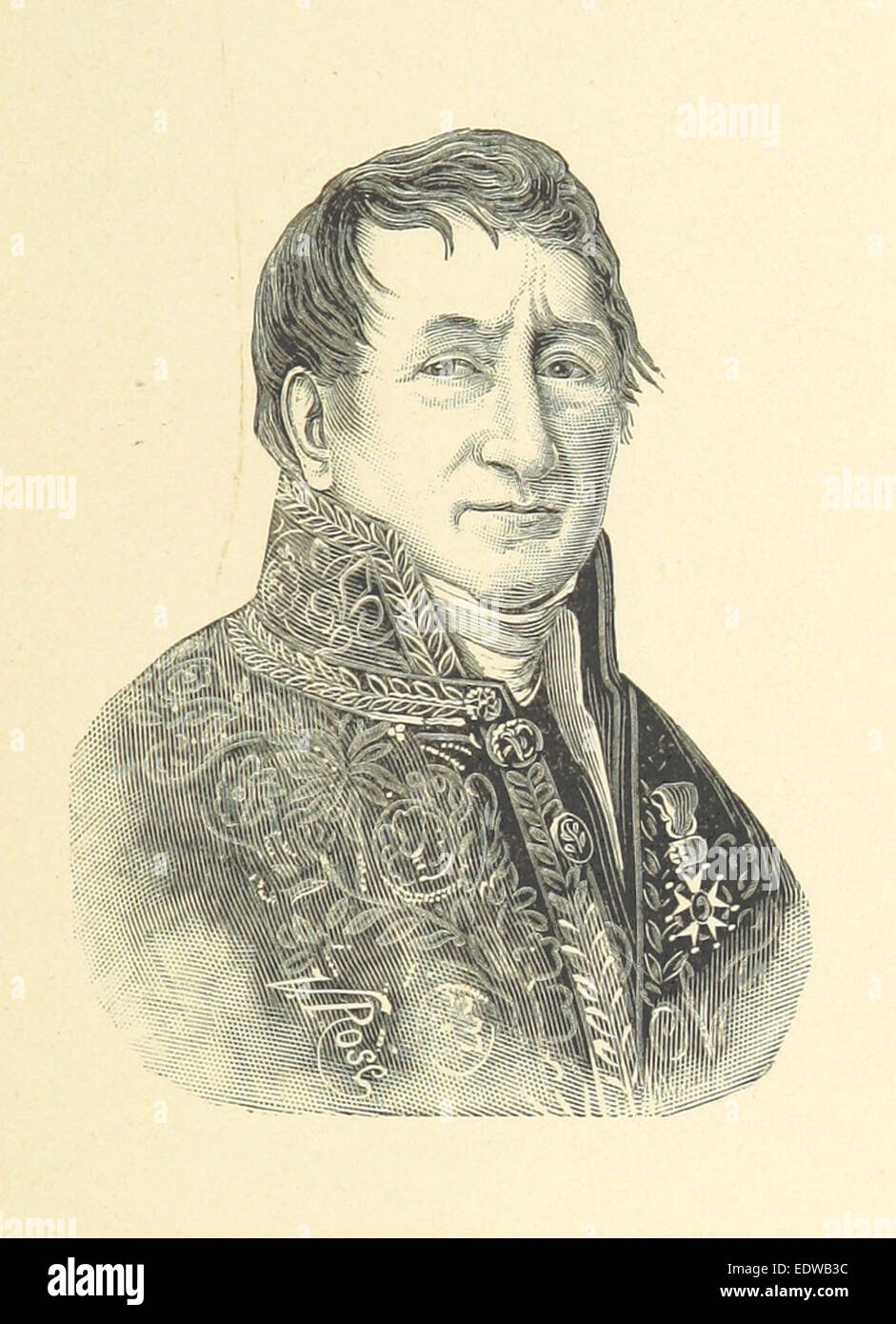 BONNEFOY(1897) p4.541 CHABROL de TOURNOELLE (Guillaume-Michel, Baron, puis Comte de)- Stock Photo