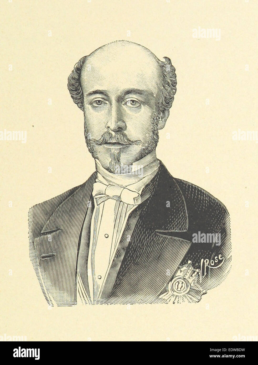 BONNEFOY(1897) p4.793 MORNY (Charles-Auguste-Louis-Joseph, Duc de) Stock Photo