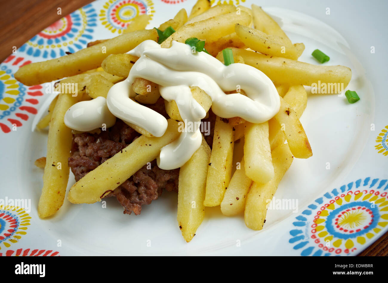 Horseshoe sandwich openfaced sandwich originating from Springfield