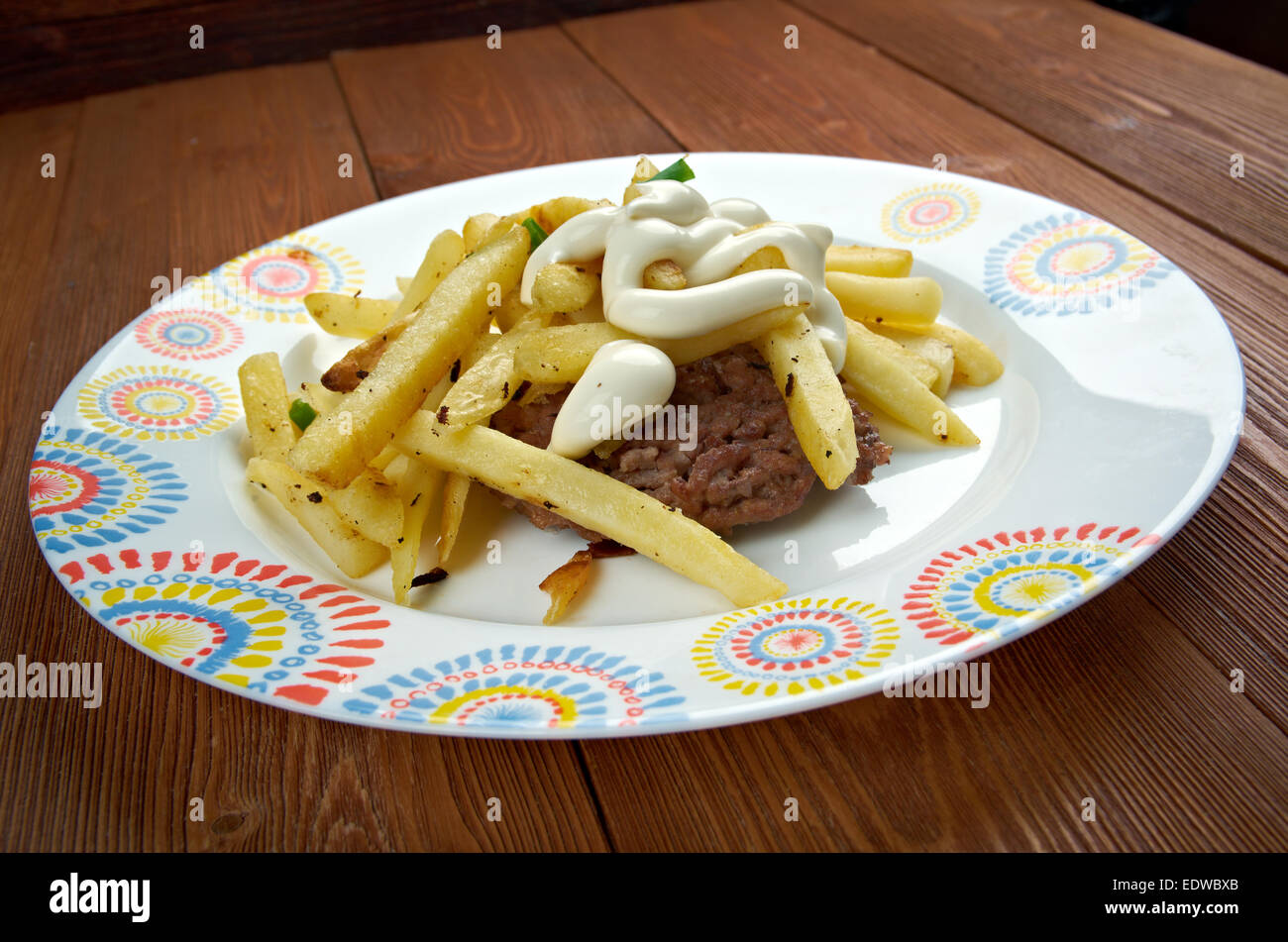 Horseshoe sandwich openfaced sandwich originating from Springfield