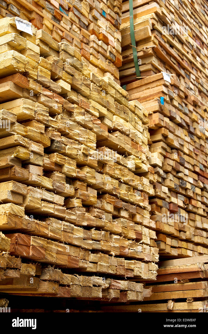stack of timber wood Stock Photo Alamy
