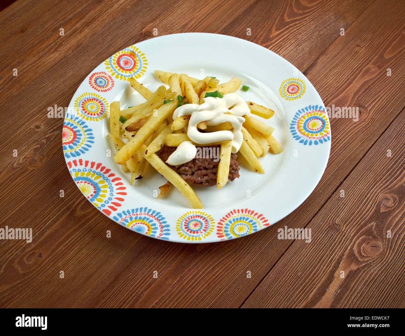 Horseshoe sandwich openfaced sandwich originating from Springfield