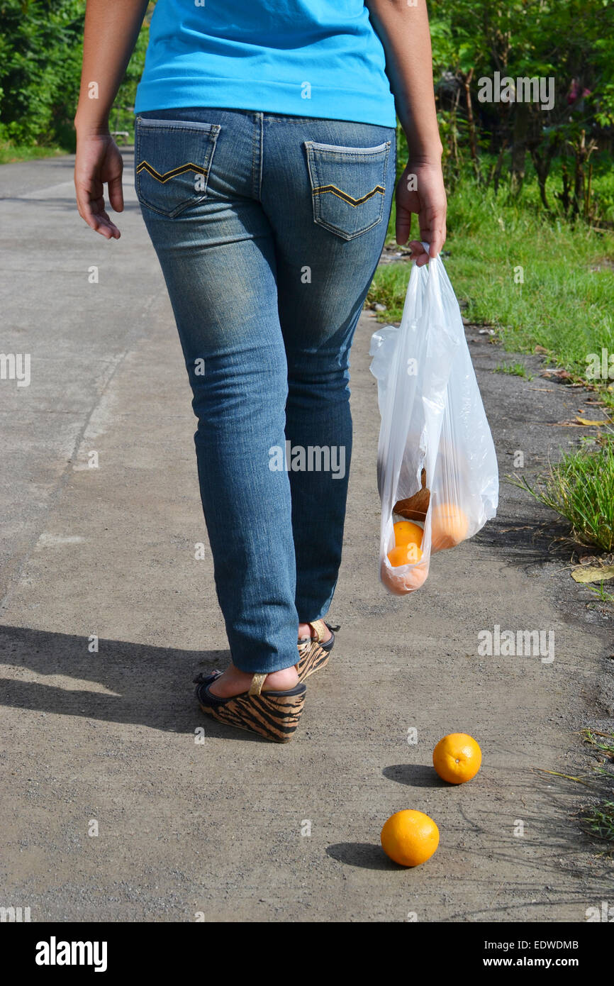 Broken plastic bag hi-res stock photography and images - Alamy