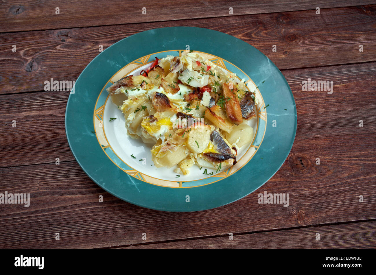 kalalaatikko Baltic Herring Casserole.Finnish cuisine Stock Photo Alamy
