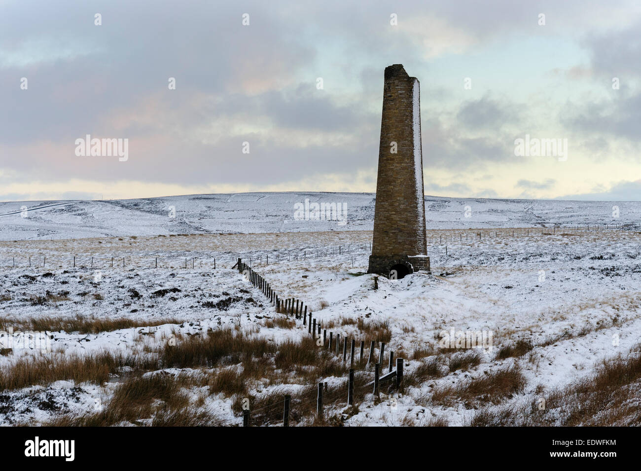North Pennine moorland near Blanchland and Rookhope Stock Photo