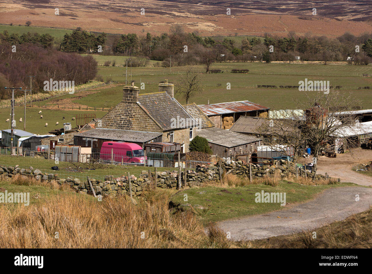 UK, England, Yorkshire, Goathland, Brow House Farm, home of Heartbeat’s Claude Greengrass Stock UK, England, Yorkshire, Goathland, Brow House Farm, home of Heartbeat’s Claude Greengrass Stock