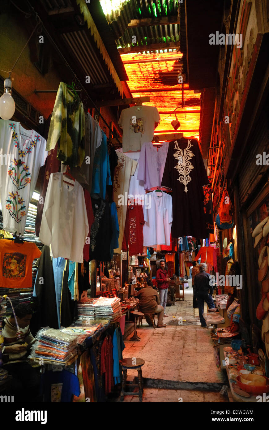Khan El Khalili Bazaar, Cairo, Egypt Stock Photo