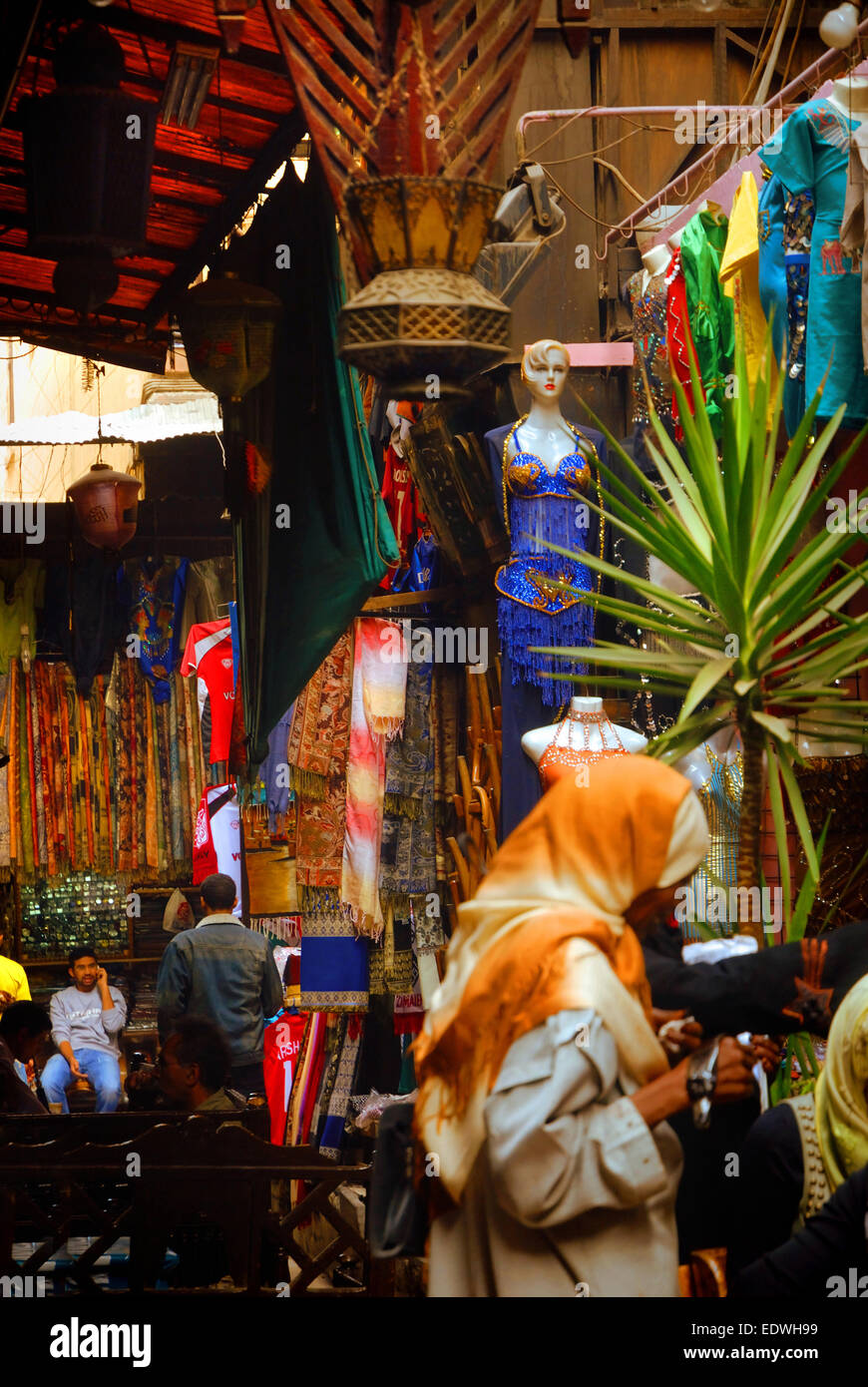 Khan El Khalili Bazaar, Cairo, Egypt Stock Photo