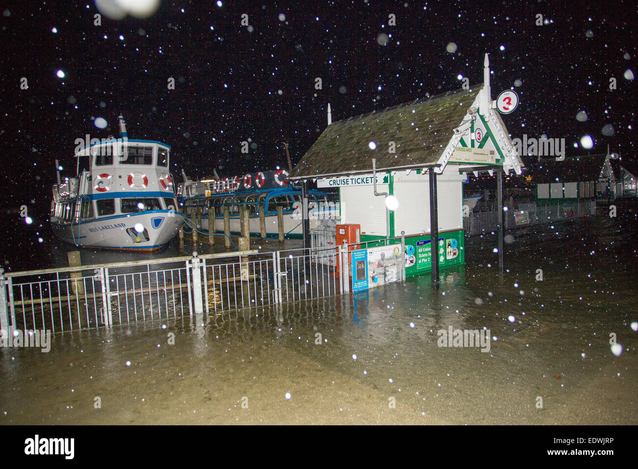 Bowness on Windermere, Cumbria, UK. 10th January, 2015. UK weather