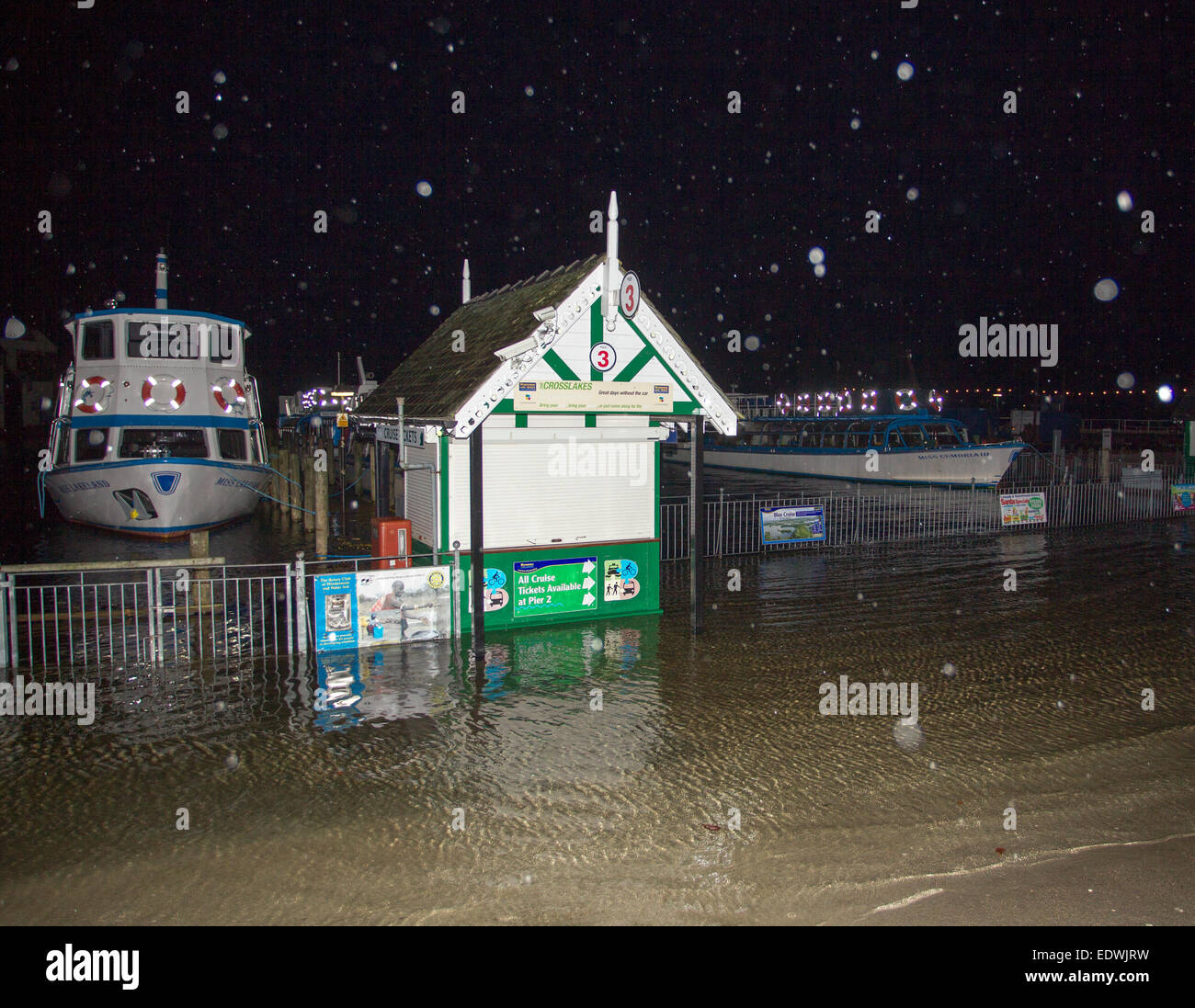 Bowness on Windermere, Cumbria, UK. 10th January, 2015. UK weather