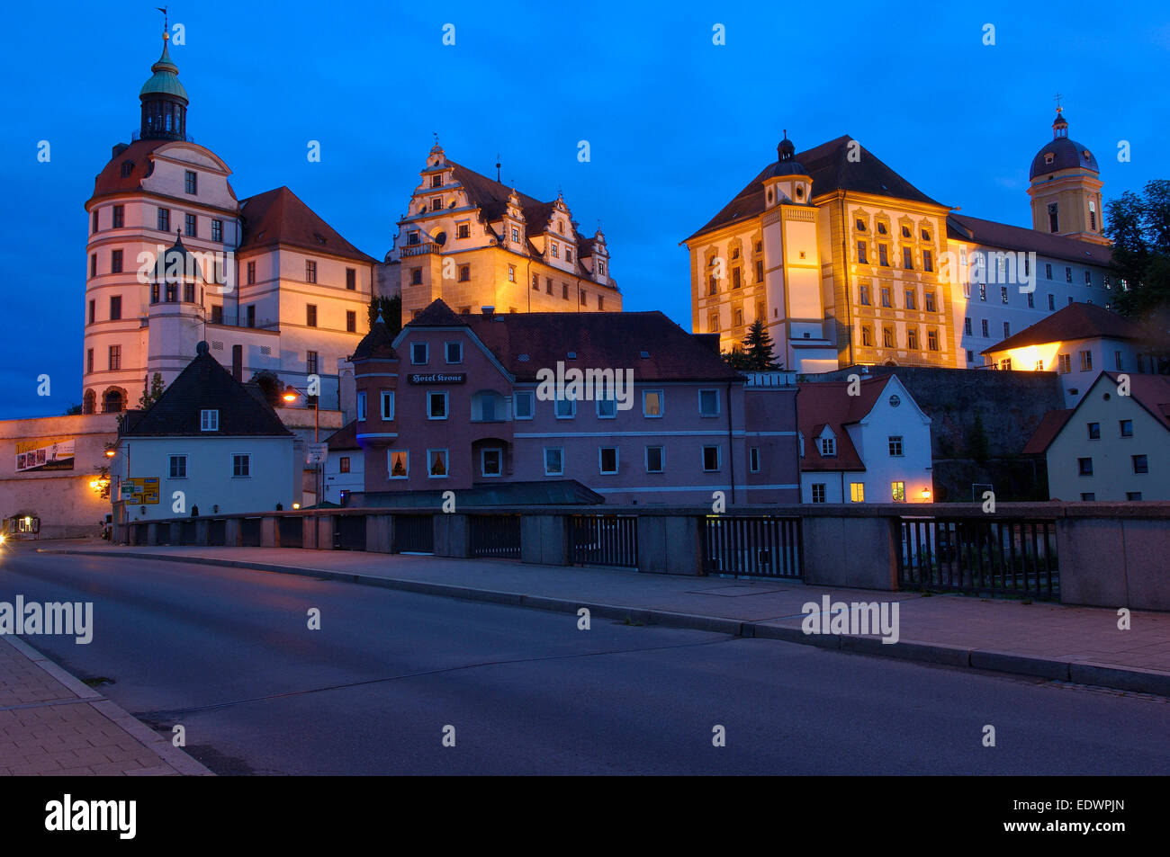 Neuburg an der Donau, Schloss Neuburg, Neuburg Castle, Uppper Bavaria Stock Photo