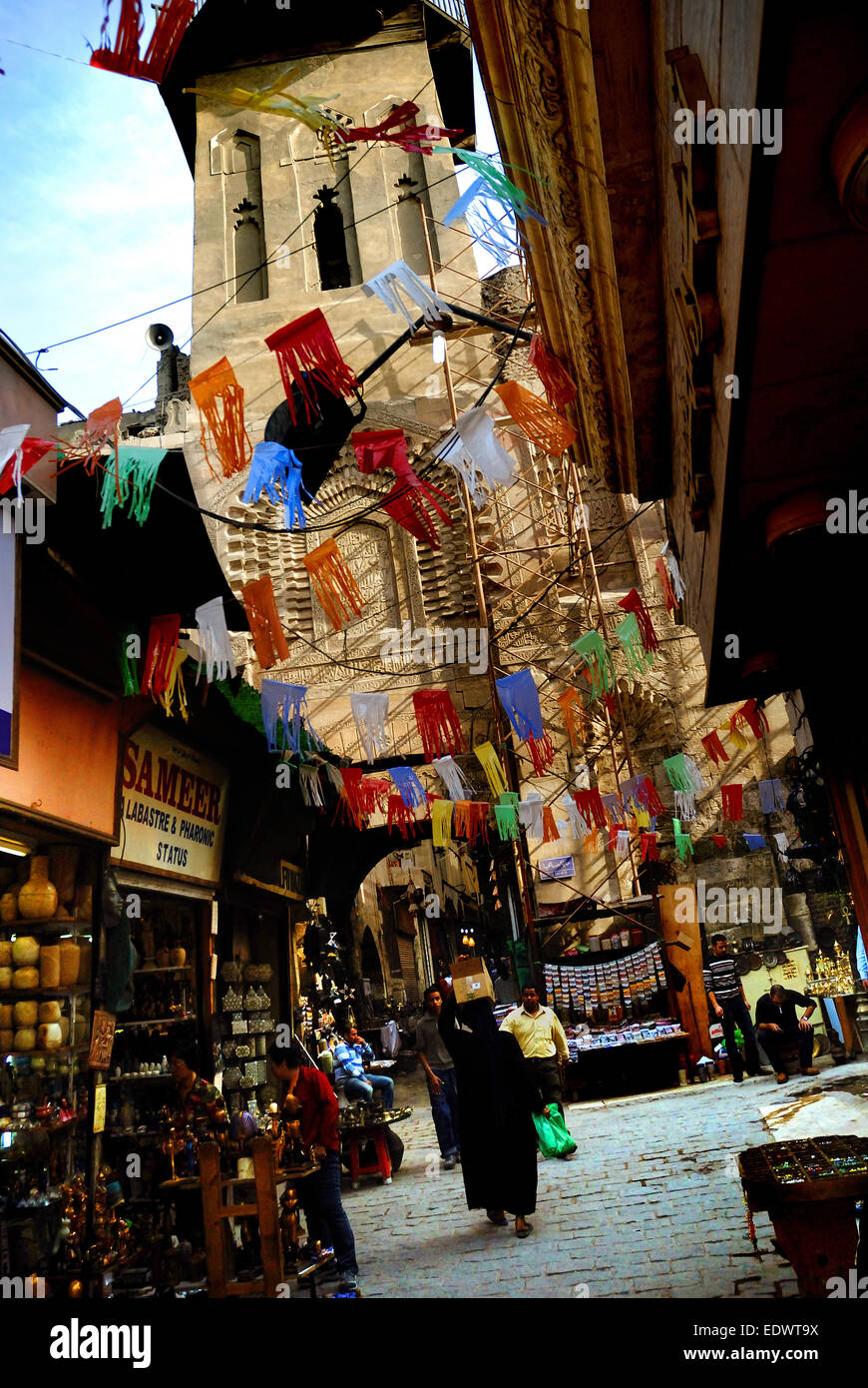 Khan El Khalili Bazaar,Cairo Stock Photo