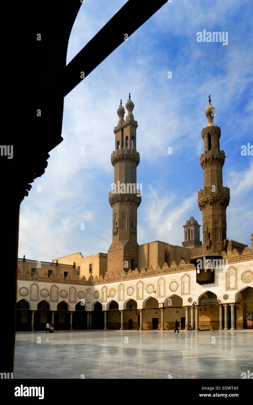 Al Azhar mosque, Cairo Stock Photo