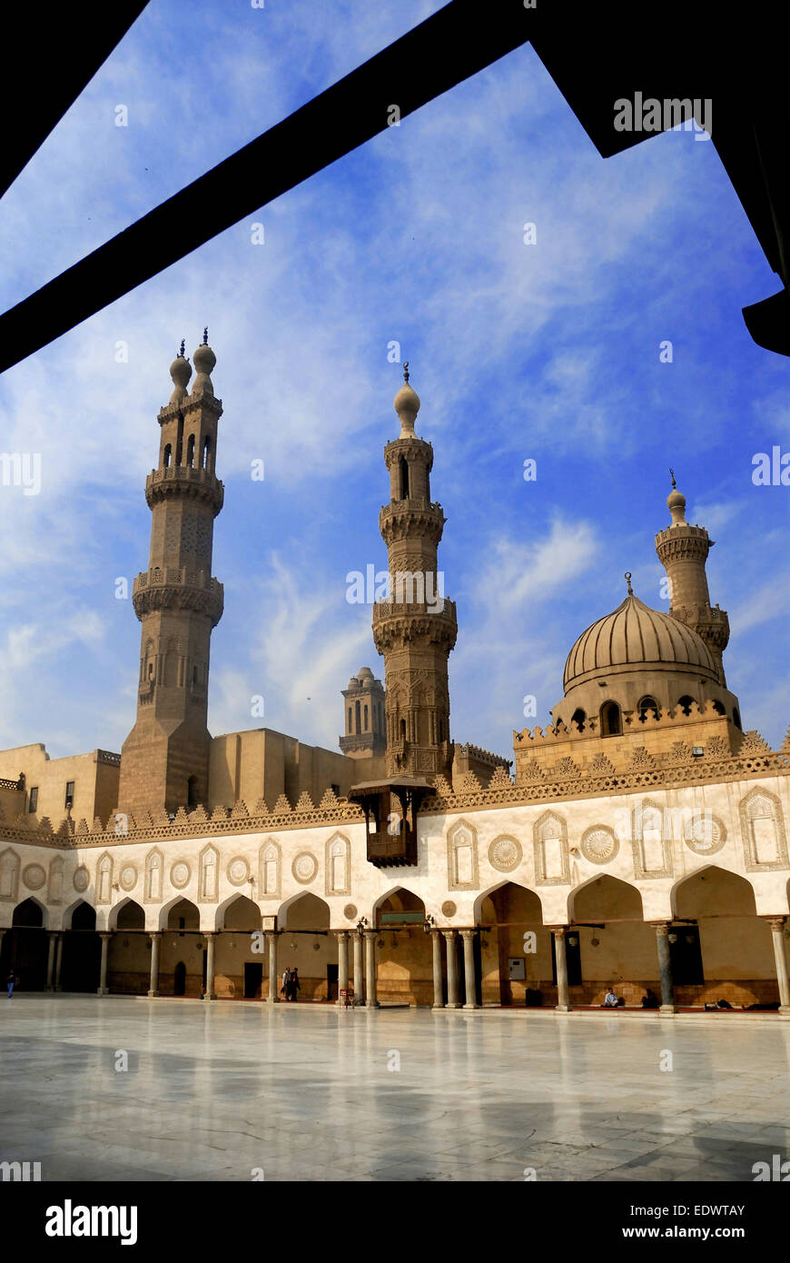 Al Azhar mosque, Cairo Stock Photo