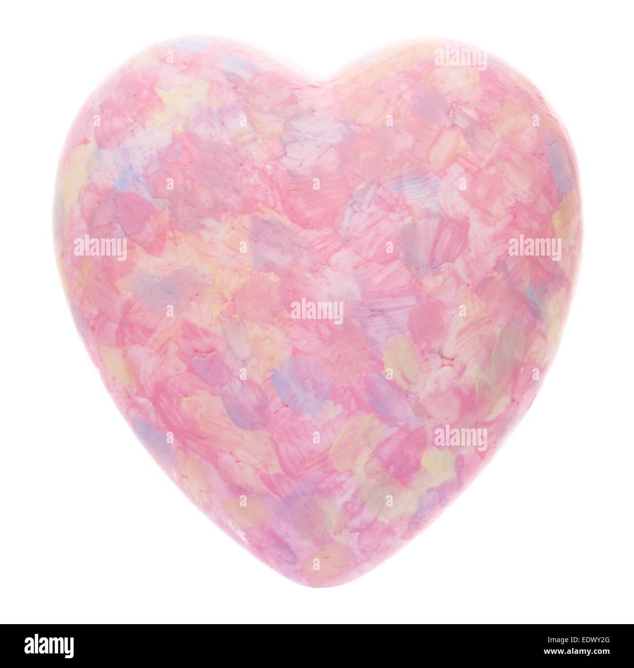 Pink heart isolated on white background, valentines day Stock Photo - Alamy