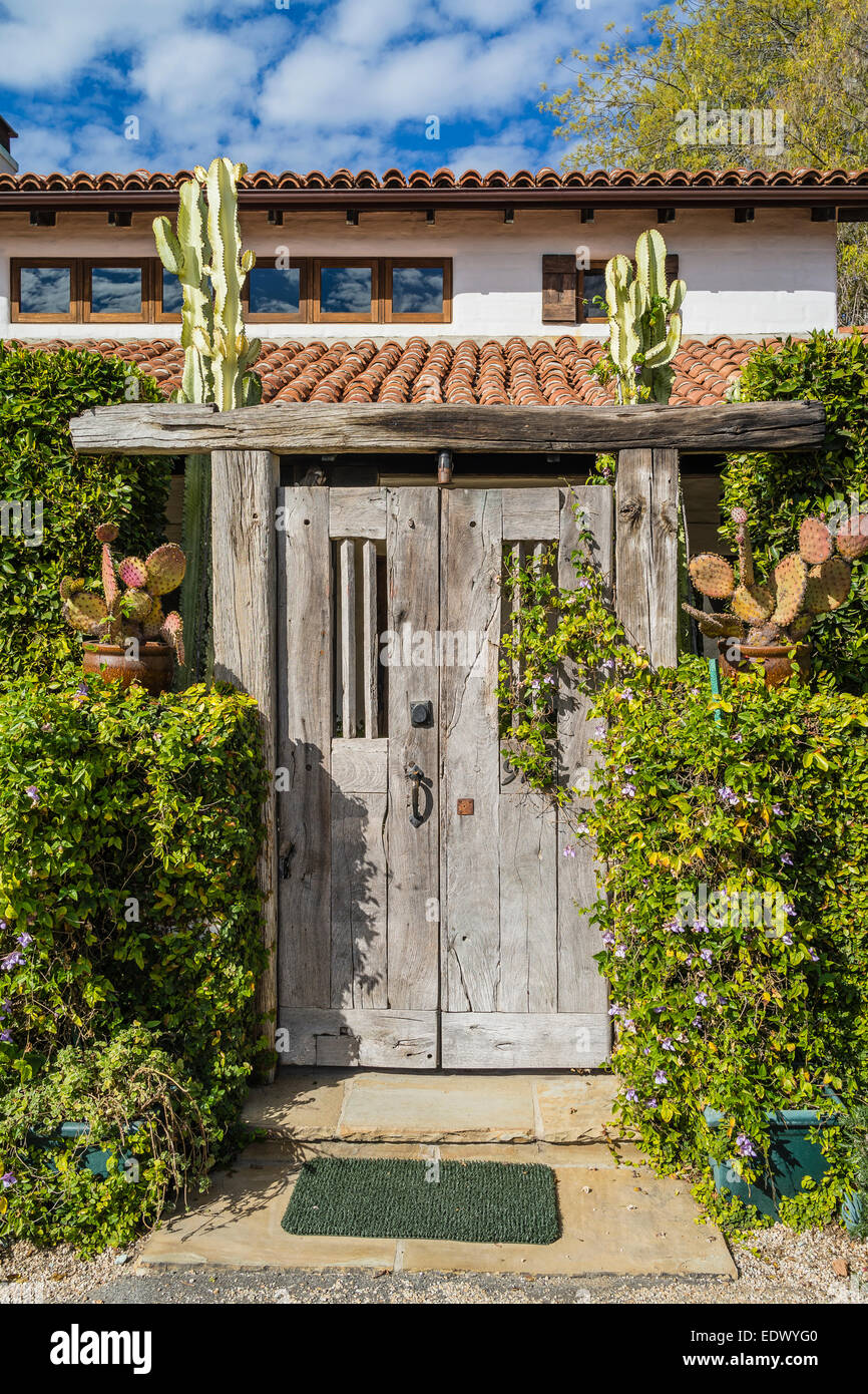 One of the unique doors of Santa Barbara, California located in the