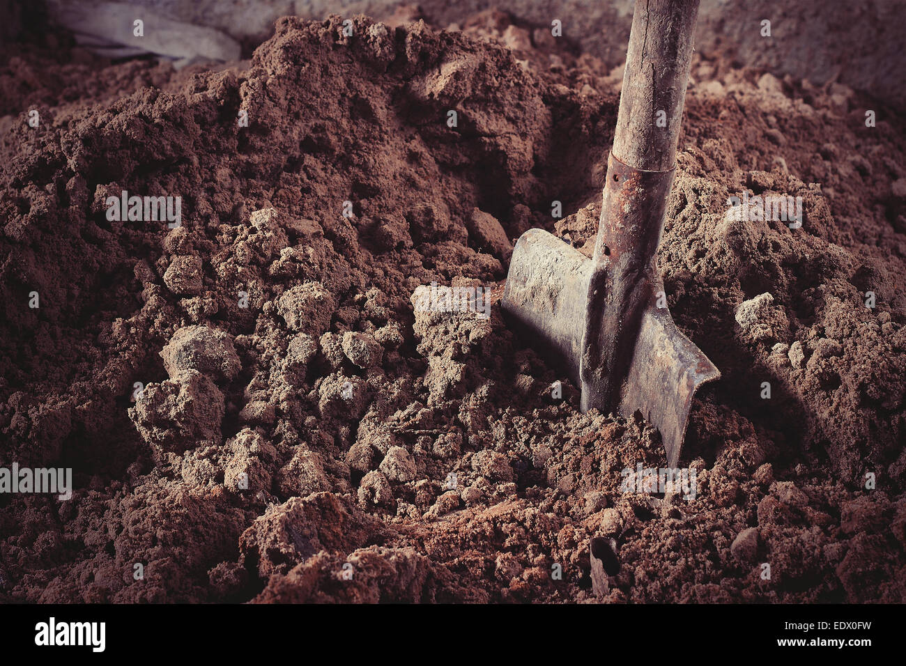 Shovel in dirt hi-res stock photography and images - Alamy