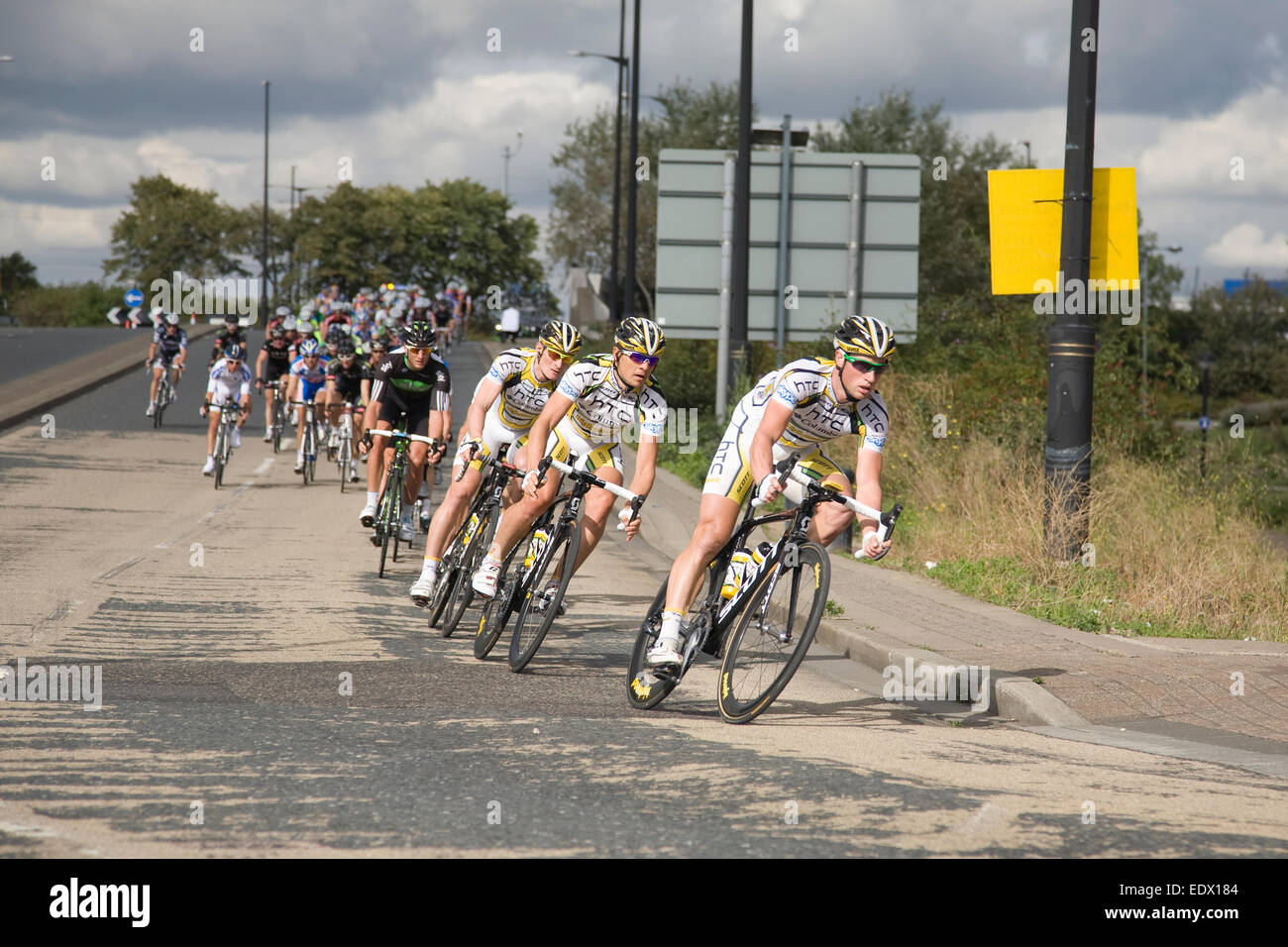 The Tour of Britain cycle race Stock Photo Alamy