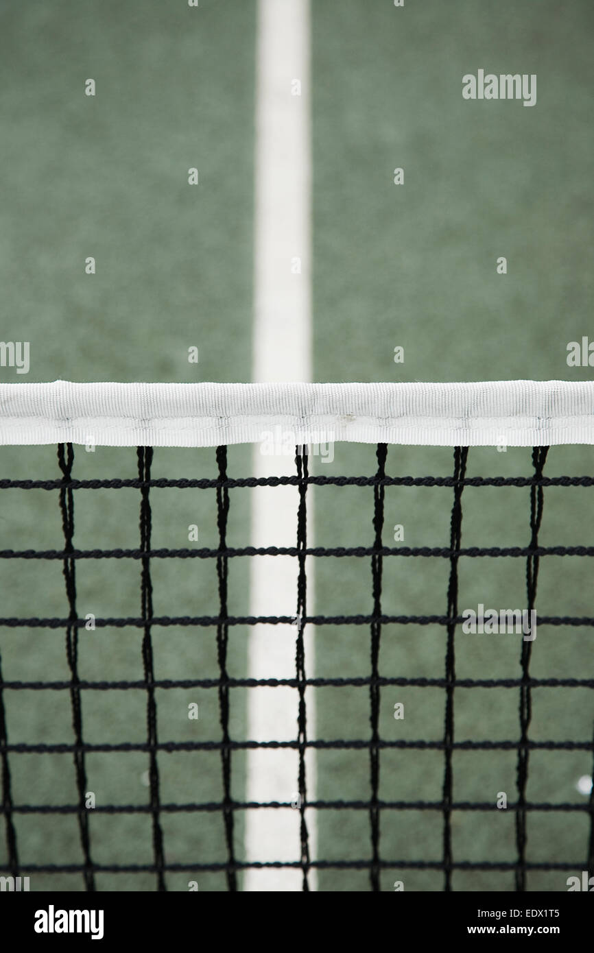 tennis court net Stock Photo