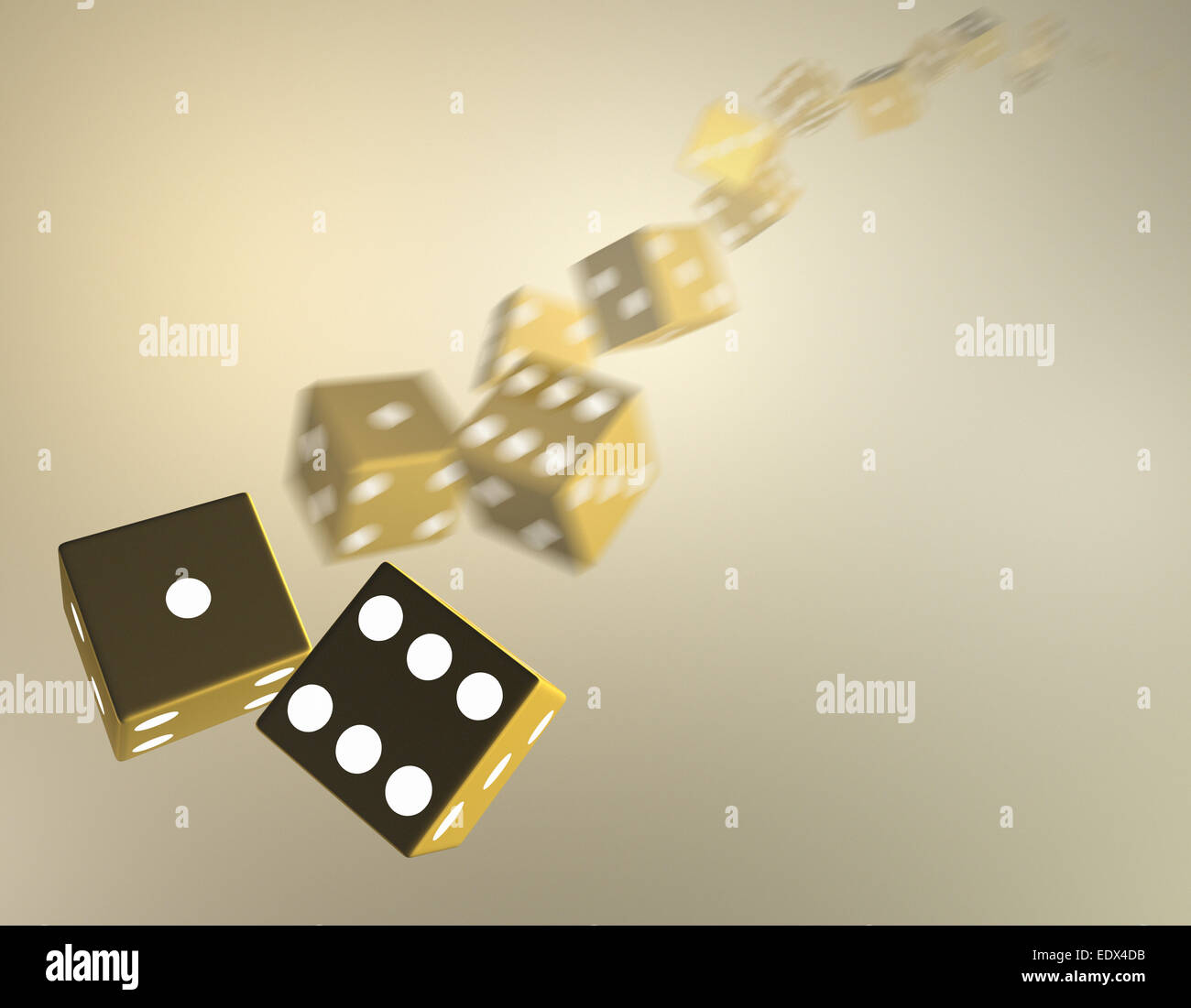 Throwing the dice Stock Photo Alamy