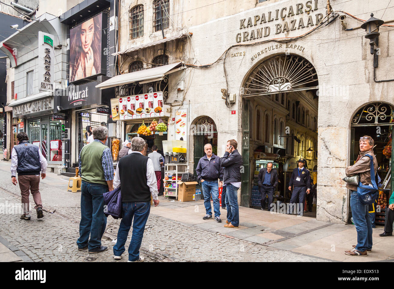 An entrance to the Grand Bazaar in Sultanahmet, Istanbul, Turkey, Eurasia. Stock Photo