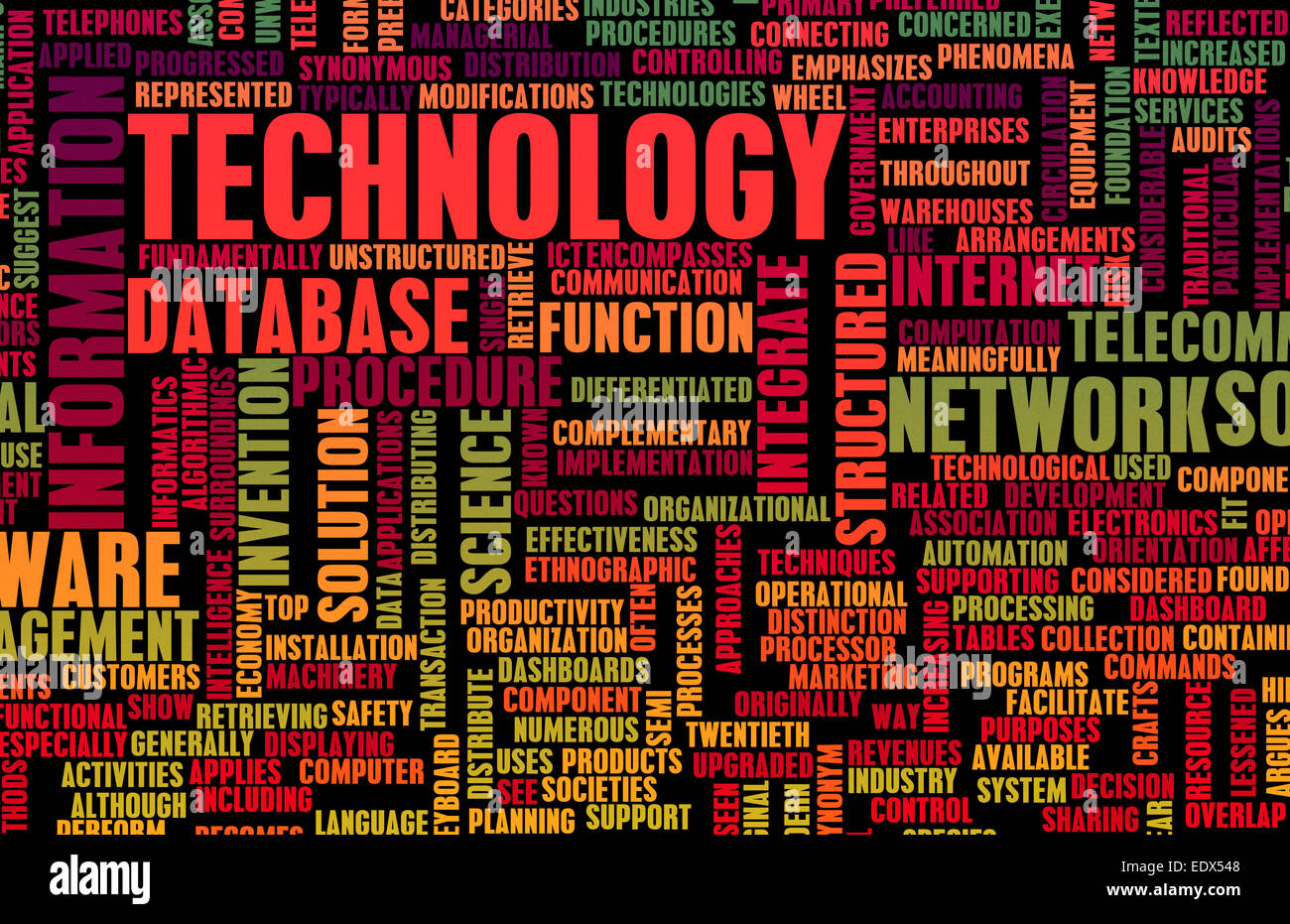 Technology Diversified Types of Technologies as Concept Stock Photo - Alamy
