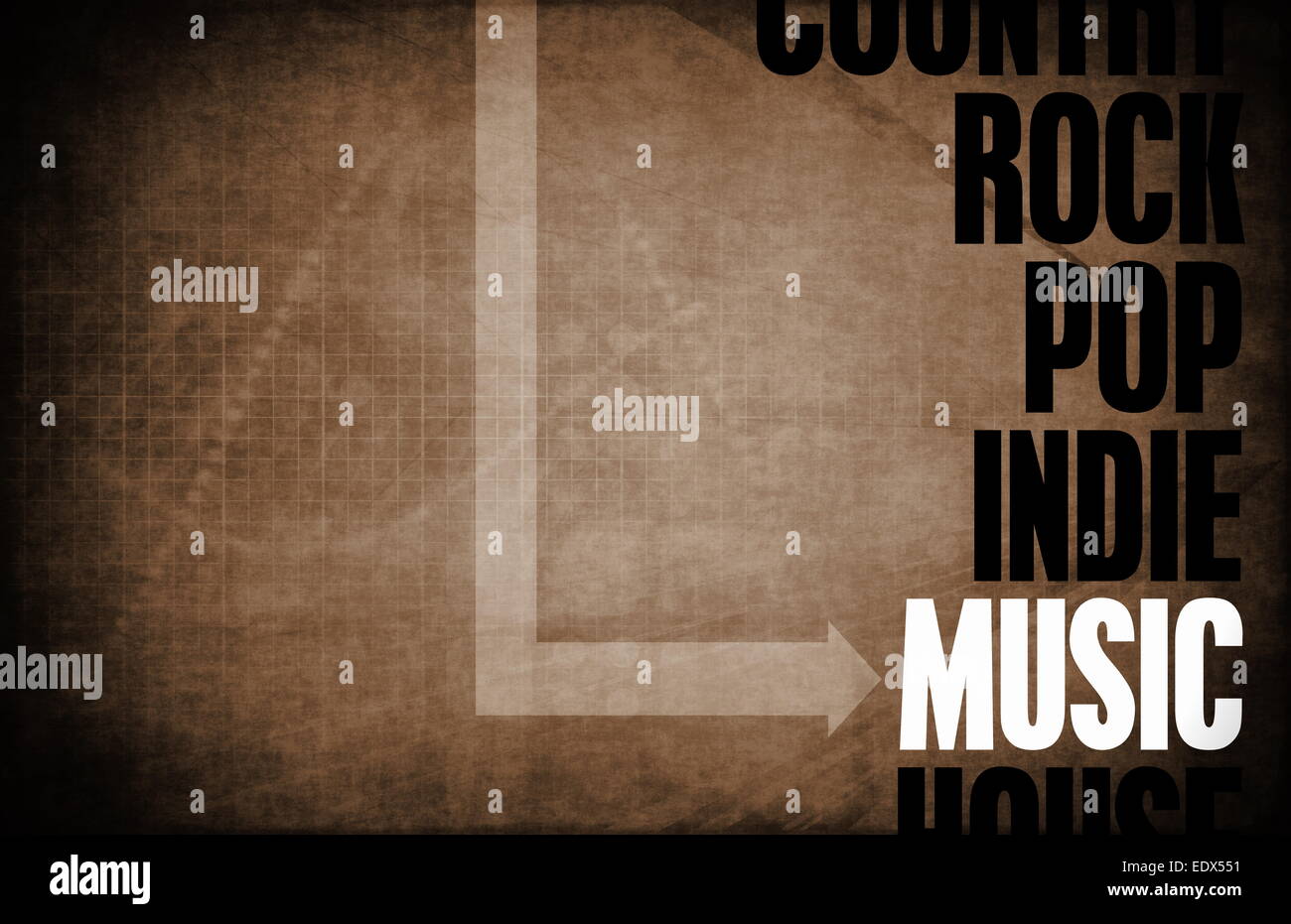 Music Concept on a Texture Background as Art Stock Photo