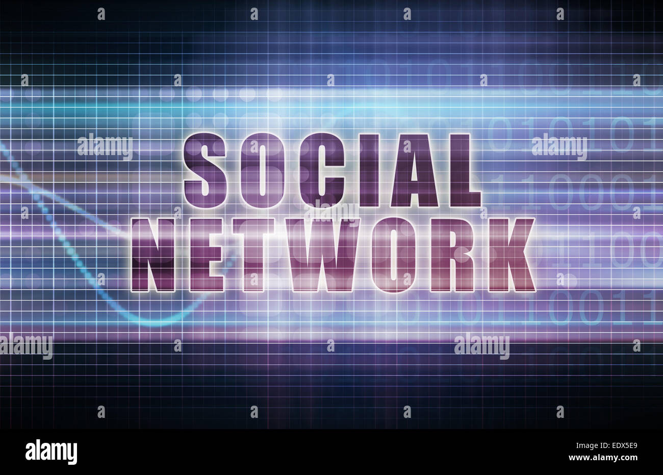Technet Social Social Network on a Tech Business Chart Art Stock Photo - Alamy