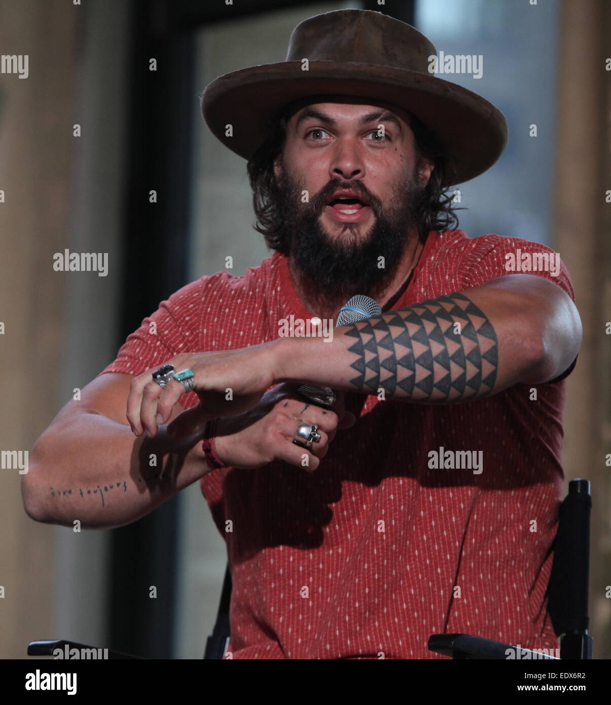 Build Speaker Series with Jason Momoa held at AOL Headquarters